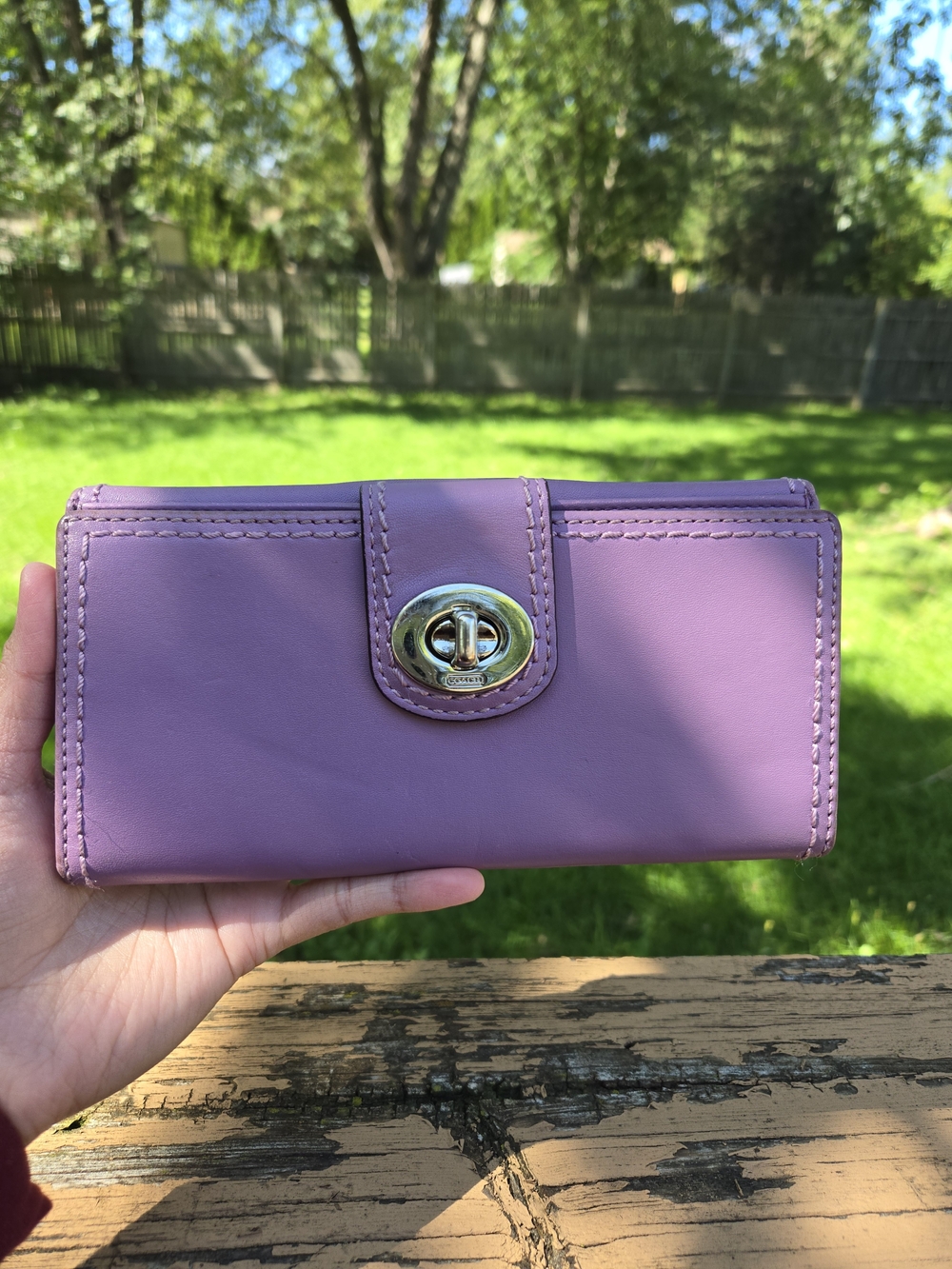 Coach Y2K Lilac Long Wallet